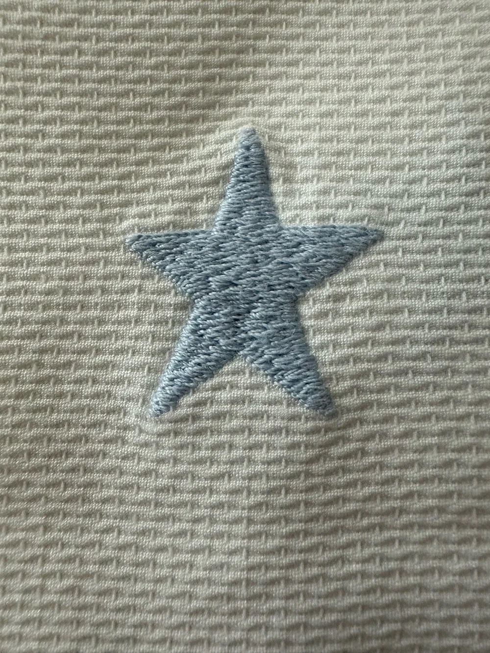 Chambers Embroidered Stars Shower Curtain